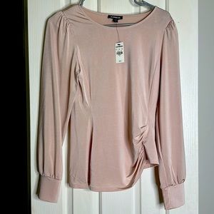 Express XS Puffed Shoulder Long sleeve Top